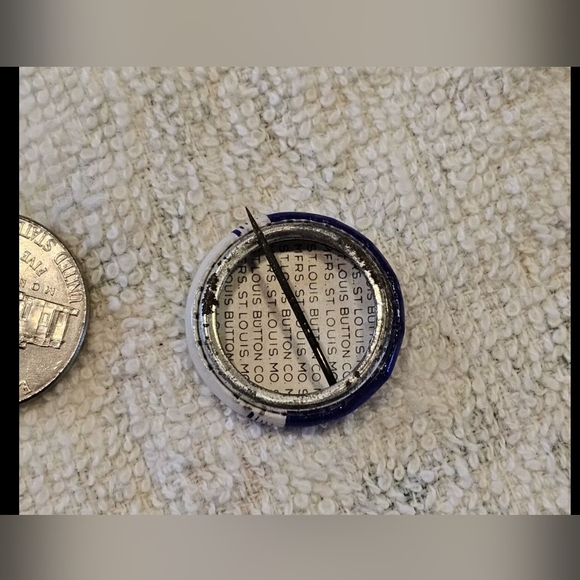 Vintage BFCL Rainbow Girls Button Pin 1940s - Picture 2 of 2